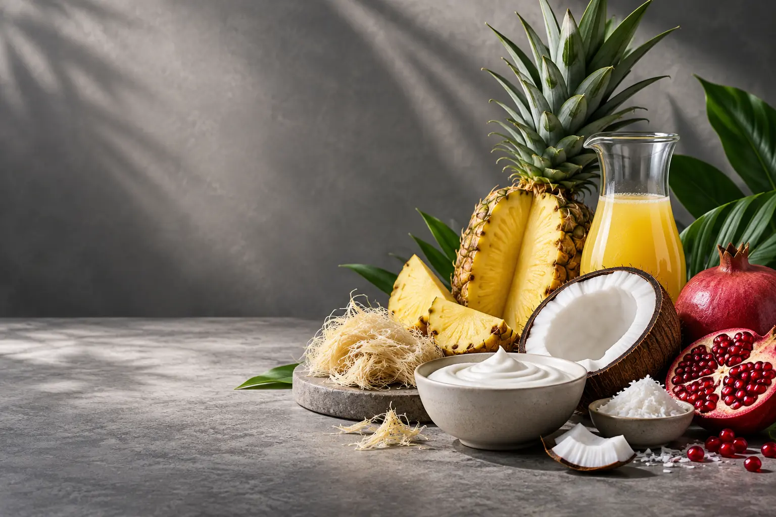 Illustrative pineapple and coconut ingredient composition for Thailand sourcing